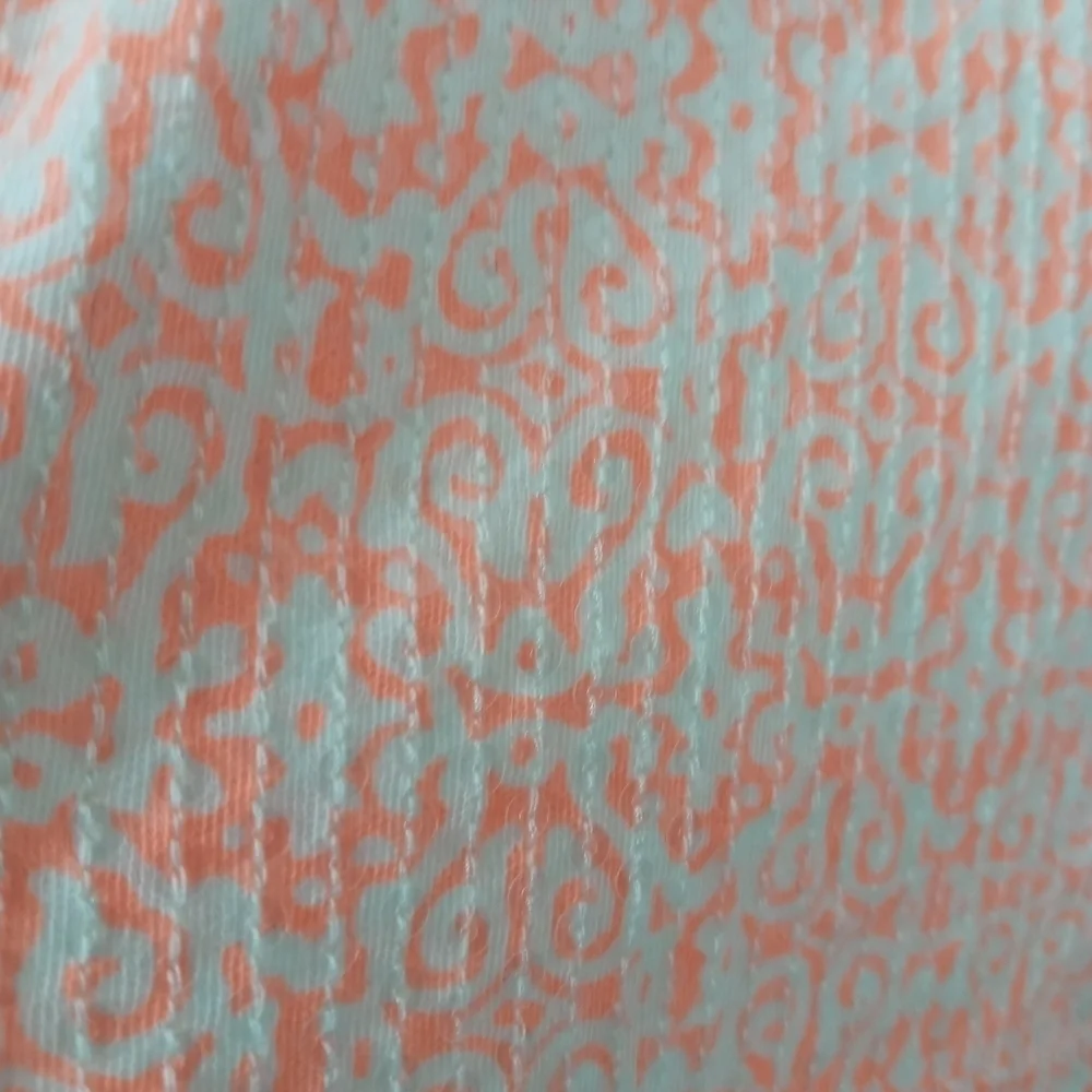 J. Crew Long line Tank Top Art and Shiny pattern
